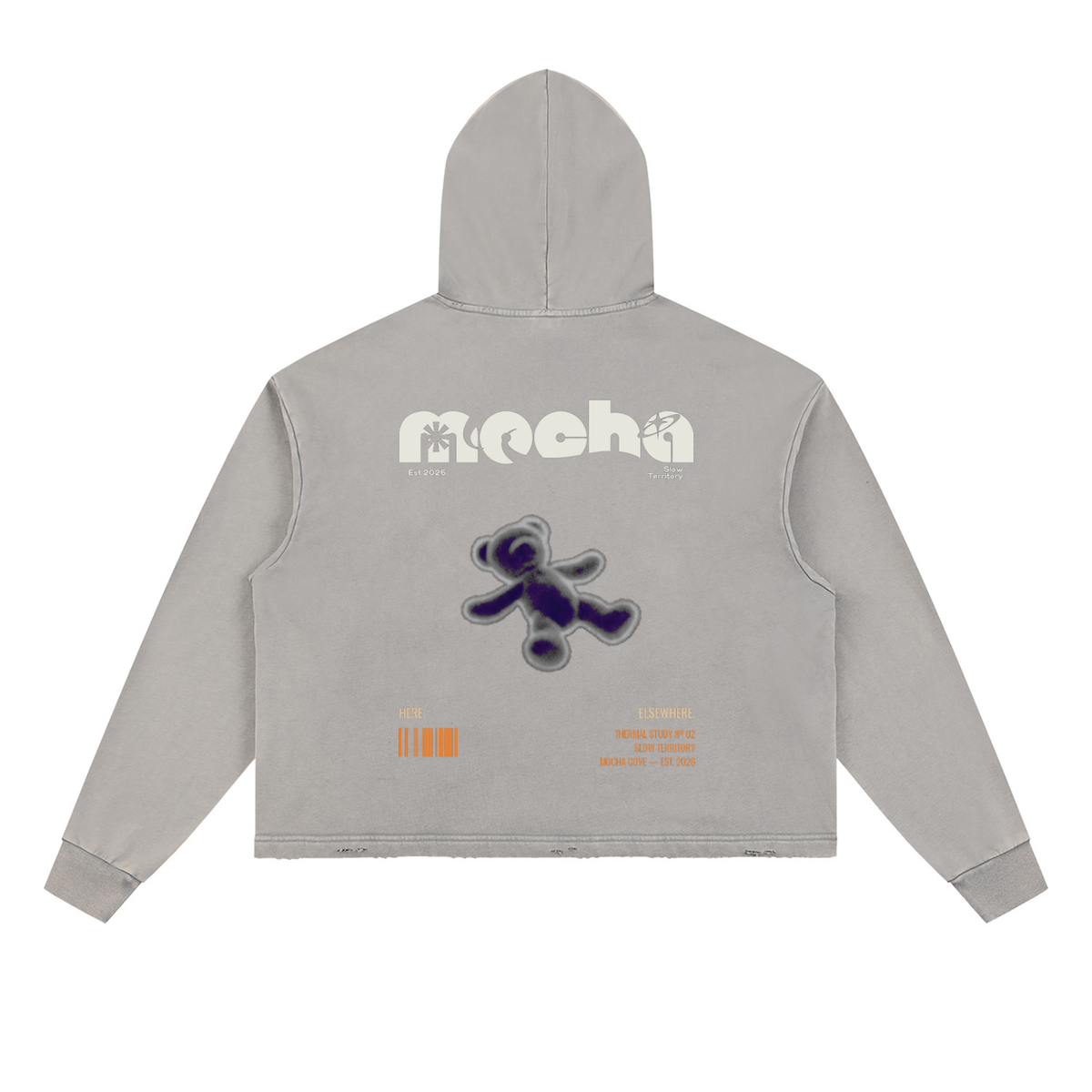 Vintage Washed Frayed-Hem Hoodie