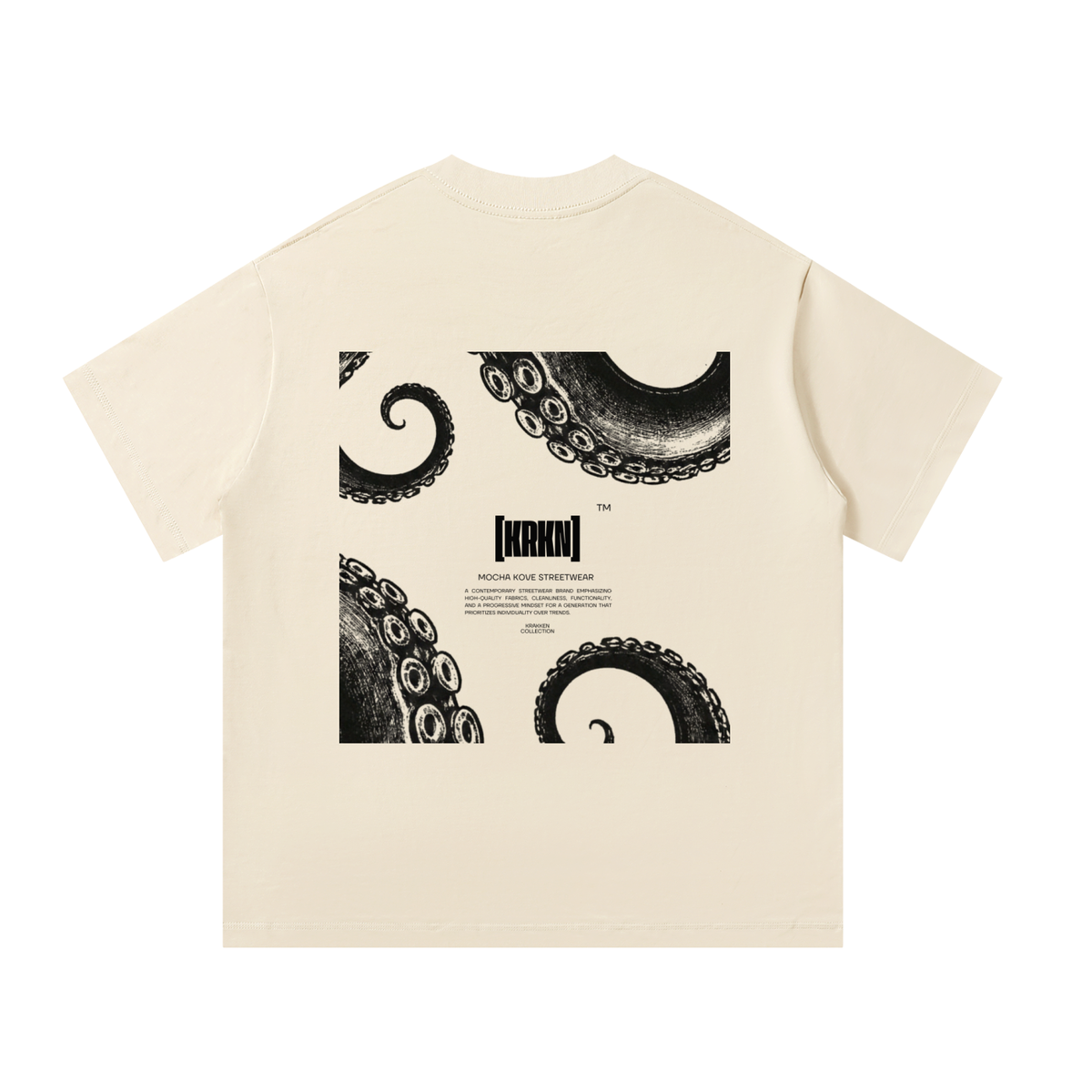 Krakken Unisex Oversized T-Shirt by Mocha Kove