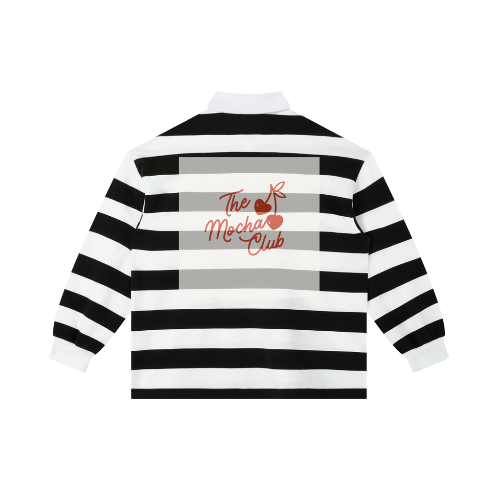 Krakken Color Block Stripe Polo Shirt by Mocha Kove