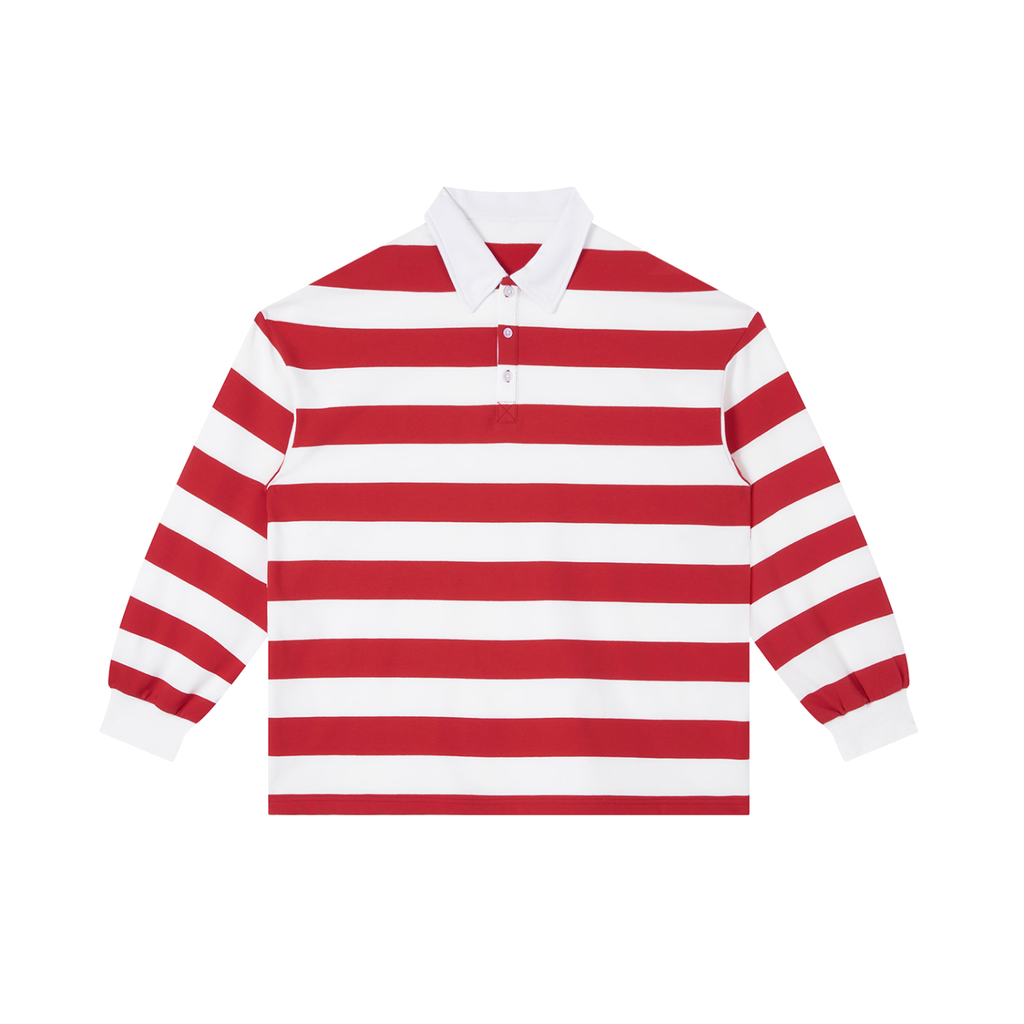 Krakken Color Block Stripe Polo Shirt by Mocha Kove