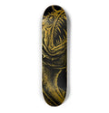 ABYSL BIG ANGLR anglerfish skateboard deck, gold foil finish