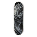ABYSL BIG ANGLR anglerfish skateboard deck, silver metallic finish