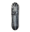 ABYSL BIG SQUID giant squid skateboard deck, silver metallic finish